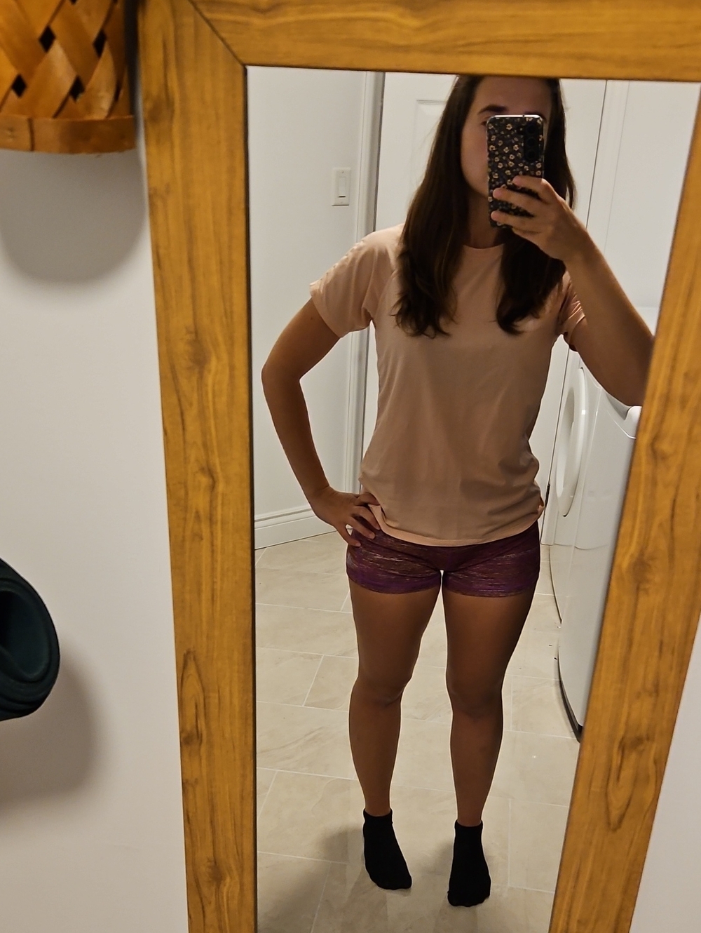 Simons Pale Blush Active Short-Sleeve Top